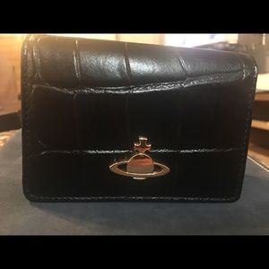 Vivienne Westwood Blk Beaufort Card Holder/Wallet